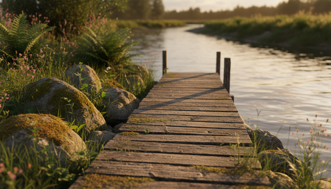 découvrez l'embarcadère du petit port sauvage, point de départ idéal pour une balade unique entre nature et aventure au cœur d'un site préservé.